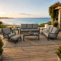 Palm Outdoor Sofa Set | Modular Aluminum Patio Furniture Collection