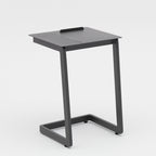 RISE SLIDER SIDE TABLE  ALU TOP