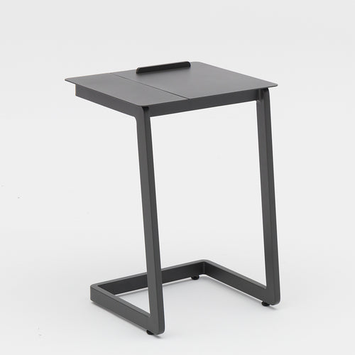 RISE SLIDER SIDE TABLE  ALU TOP