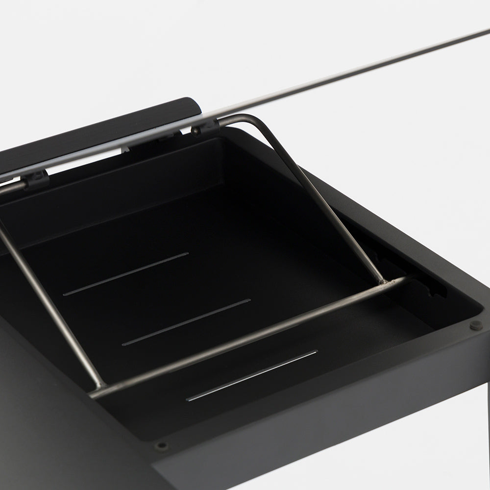 RISE SLIDER SIDE TABLE  ALU TOP