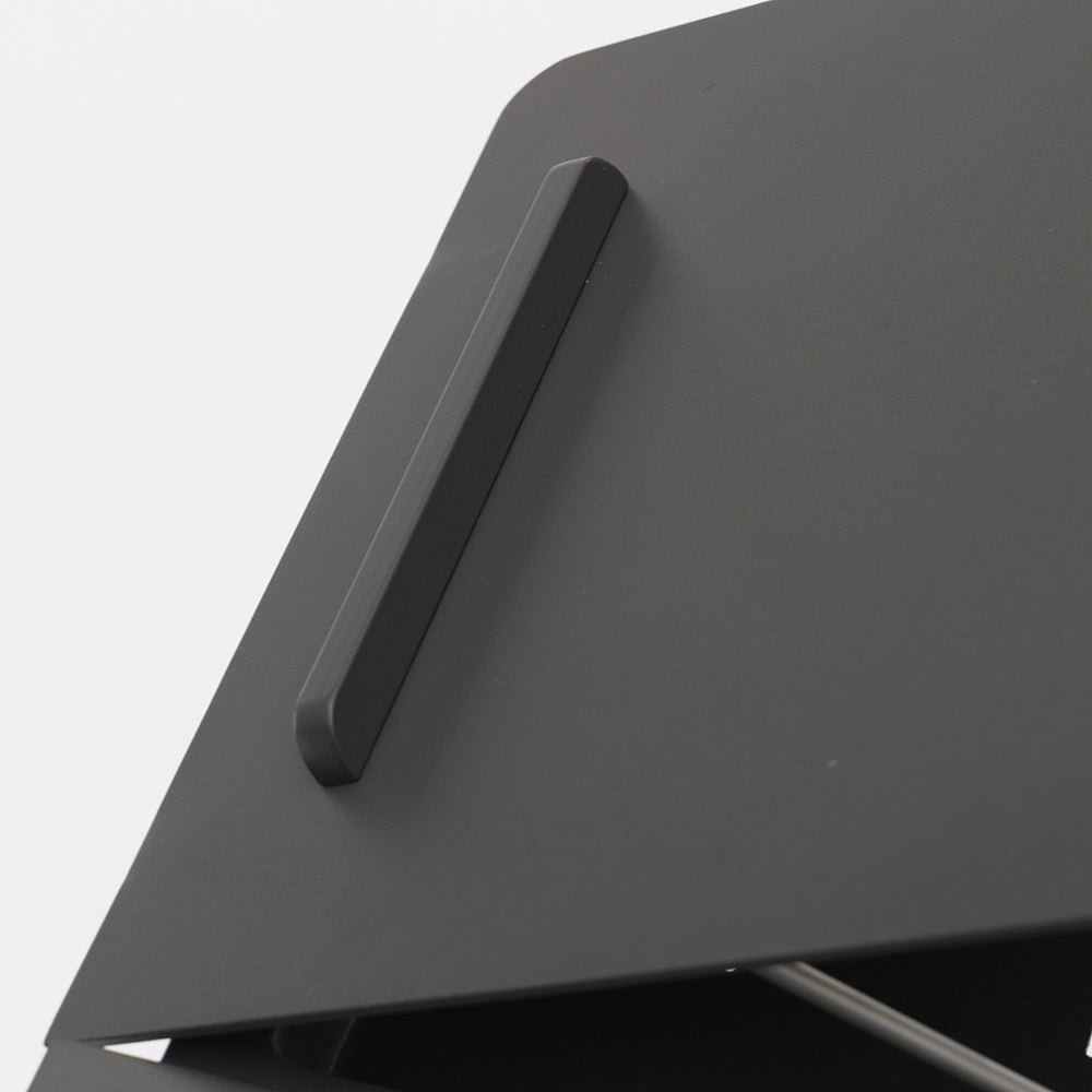 RISE SLIDER SIDE TABLE  ALU TOP