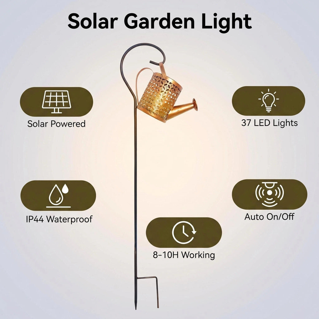 Solar Watering Can Light
